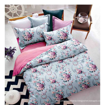 Wholesale rotary print microfiber duvet cover bed set for family use